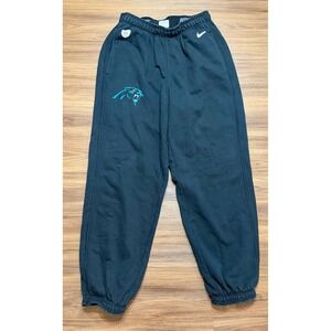 Nike NFL Equipment Panthers Player Issued Training Heavy Black Sweatpants Sz L